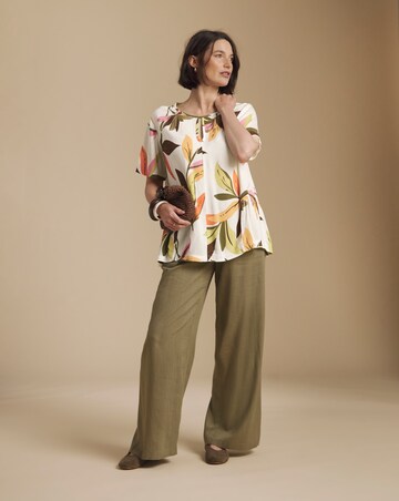 Julipa Printed Crinkle Blouse