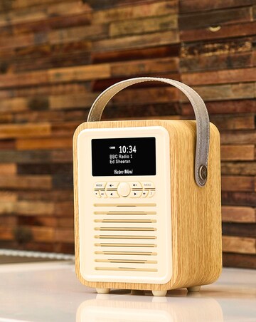 VQ Retro Mini DAB Radio - Oak