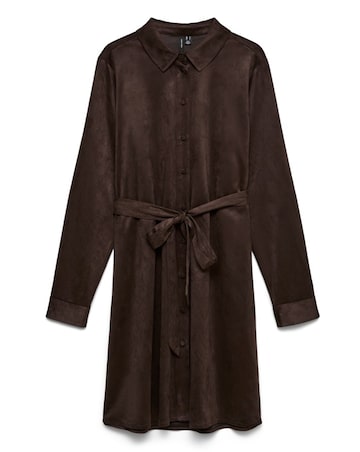 VERO MODA LEOPARD PRINT SHIRT DRESS