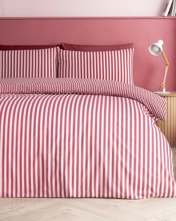 Catherine Lansfield Epping Textured Stripe Duvet Cover Set