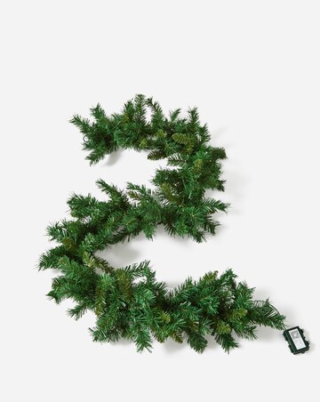 Pre-Lit Malmo Pine Garland - 1.8m