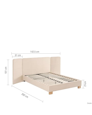 Isla Bed with Storage Headboard