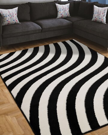 Villa Wave Monochrome Rug