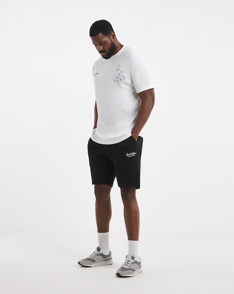 Jack & Jones Gordon Logo Sweat Short - Black