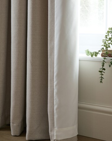 Catherine Lansfield Brushed Texture Ruffle Top Curtains