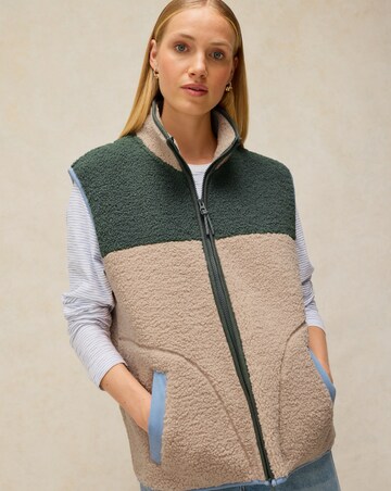 White Stuff Borg Zip Through Gilet