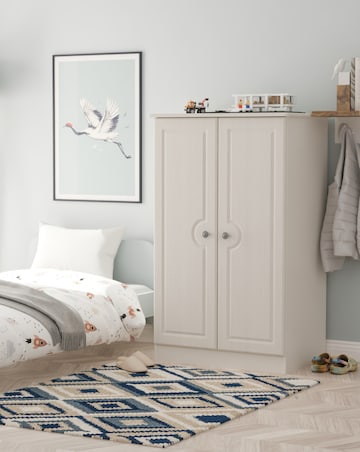 Peregrine Ready Assembled 2 Door Midi Wardrobe - Kids