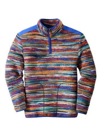 Joe Browns Fabulous Flash Stripe Funnel Neck Top- Multi