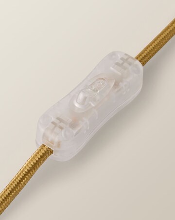 ValueLights Darcy Brushed Gold Frosted Table Lamp