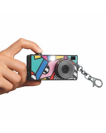 Praktica Snap& Go Mini Camera inc 8GB Micro SD Card & Phone Adapter Splash