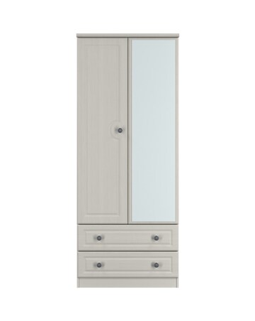 Peregrine Ready Assembled 2 Door 2 Drawer Mirrored Wardrobe - Kids