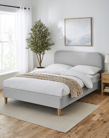 Emery Fabric Bedframe with mattress