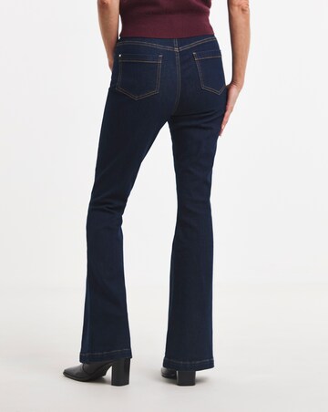 Seam Front Military Flare Jeans
