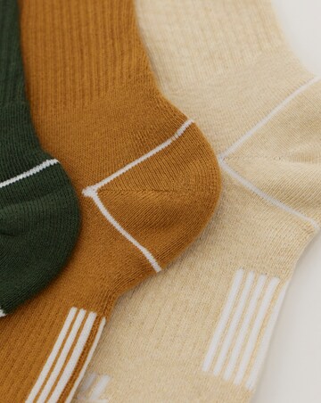 Timberland Bowden 3 Pack Full Cushion Crew Sock - Wheat