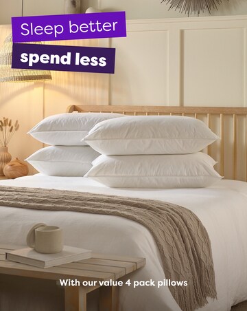 Slumberdown Duck Feather Medium Support Pillow 2 Pack