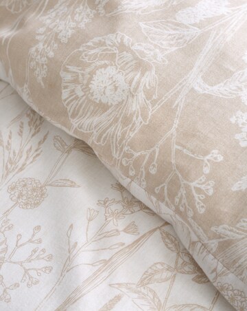 Bianca Brushed Floral Toile Duvet Cover Set