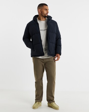 Jack & Jones Galaxy Puffer Jacket - Navy