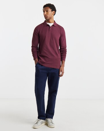 Core Long Sleeve Pique Polo Long Length
