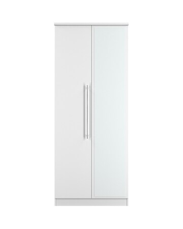 Osprey Ready Assembled 2 Door Mirrored Wardrobe - Kids