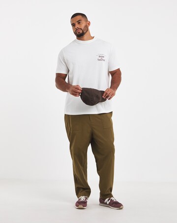 Jack & Jones Montreal Typo Back Graphic T-Shirt - White