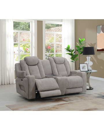 Jago Power Recliner 2 Seater Sofa Console, Temperature Control & Immersive Sound