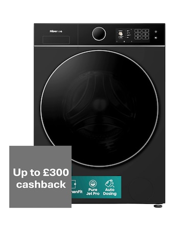 Hisense KitchenFit 5i Series WF5I1045BBQ 10.5kg Washing Machine - Black
