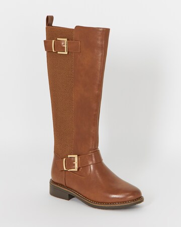 Cushion Walk Chelsea Ankle Boots With Sparkle Back - Extra Wide Fit (EEE)
