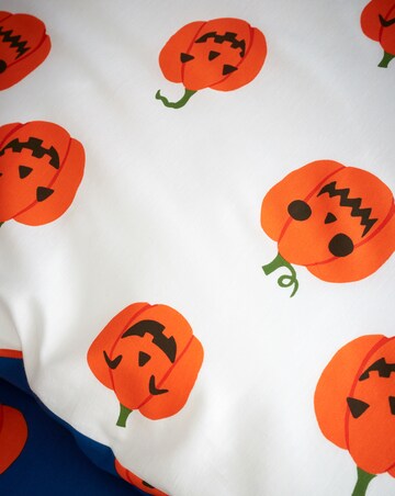 Catherine Lansfield Halloween Pumpkins Duvet Cover Set