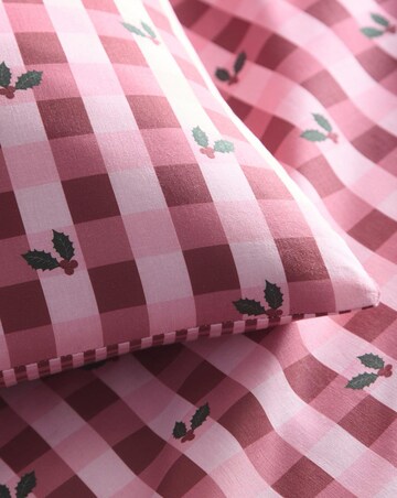 Fusion Holly Gingham Duvet Cover Set