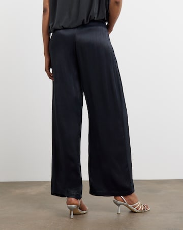 Joanna Hope Hammered Satin Wide Leg Trousers