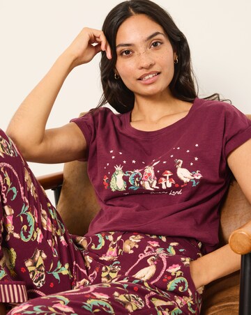FatFace V&A Fairytale Graphic Pyjama Top