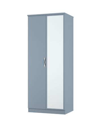 Haydn Ready Assembled 2 Door Mirrored Wardrobe - Kids