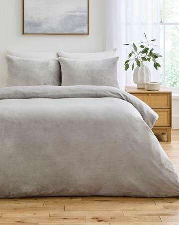 Plain Plush Fleece Duvet Cover Set