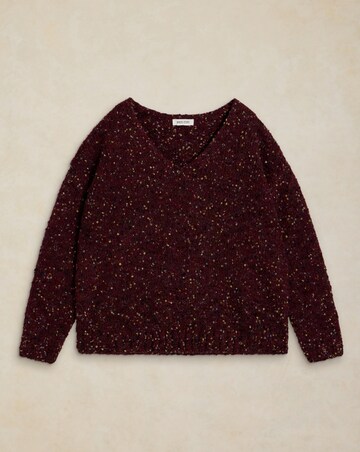 White Stuff Textured V-Neck Jumper