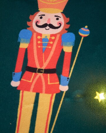 Catherine Lansfield Christmas Nutcracker Light Up Cushion