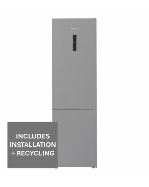 Hotpoint HPK 26402 XP4UK Dual No Frost 70/30 Fridge Freezer Silver + Install