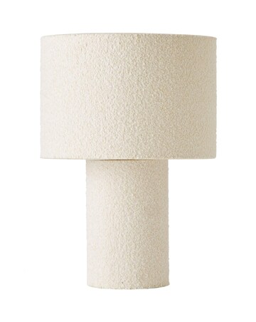 ValueLights Ash Natural Boucle Table Lamp