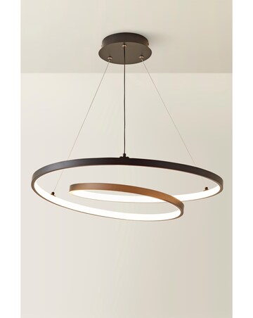 ValueLights Infinity Black Loop Integrated LED Ceiling Light
