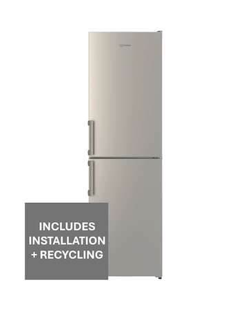 Indesit IB55732SUK 55cm Fridge Freezer Silver + Install
