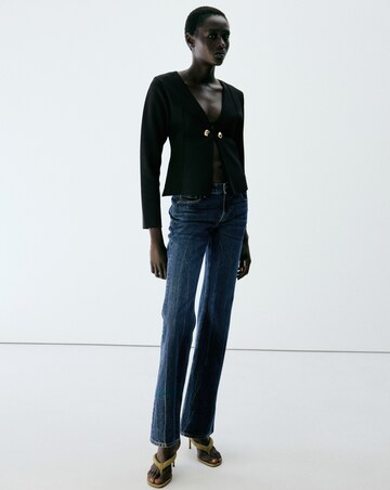 Mango Knitted Jacket With Jewel Buttons