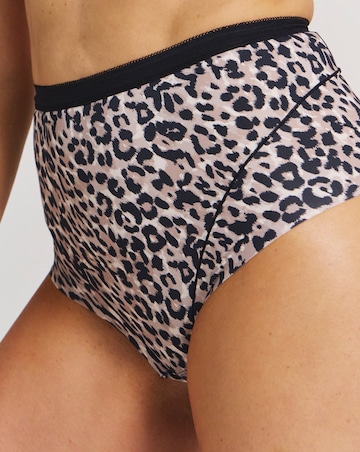 Pretty Secrets (3 Pack) Full Brief Knickers Leopard Mix