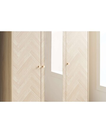 Herringford 3 Door Wardrobe With Mirror