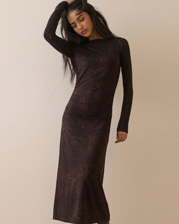 NOBODY'S CHILD LS LAURELLA MIDI DRESS
