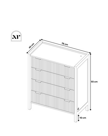 XR Living Dakota Chest of Drawers With App Control Lights