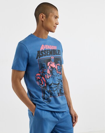 Avengers Pyjama Set - Mid Blue