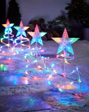 Multi Coloured Spiral Tree Path Finders