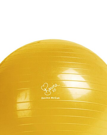 Davina McCall 65cm Gym Ball with Pump Yellow