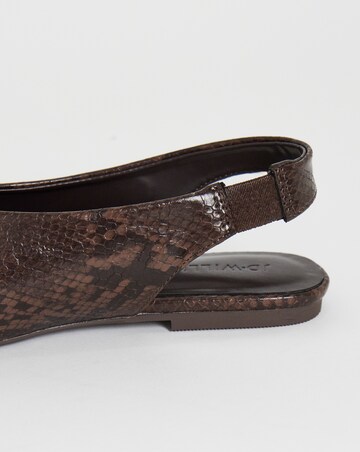 Gale Flat Slingback Shoes - Extra Wide Fit (EEE)