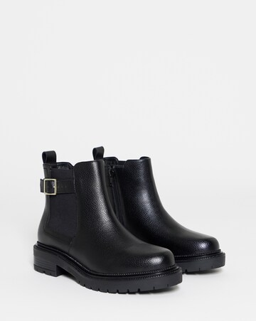 Sidonie Chelsea Buckle Ankle Boots - Wide Fit (E)