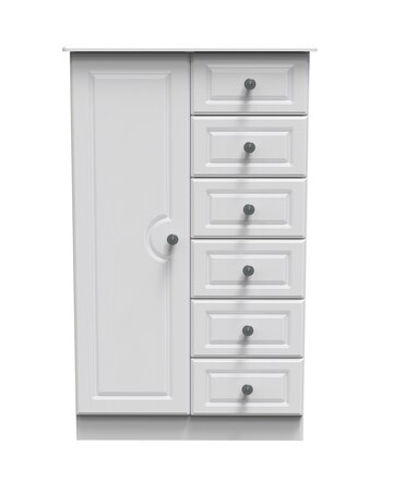 Peregrine Ready Assembled 1 Door 5 Drawer Kids Wardrobe - Kids